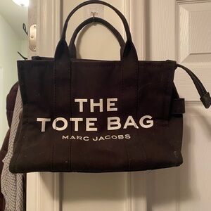 Marc Jacobs Black Tote Messenger Bag